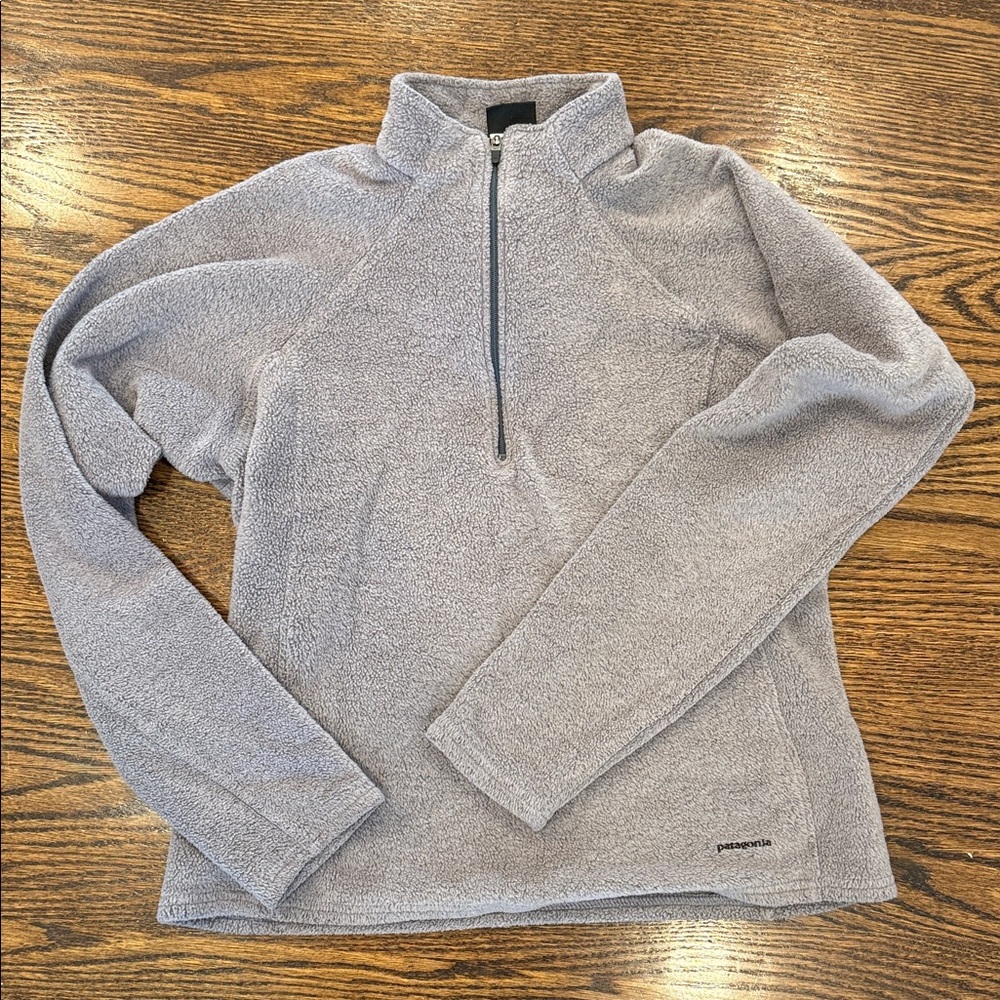 Patagonia Light Purple/Gray Capilene Fleece Pullover, Women’s Size Small